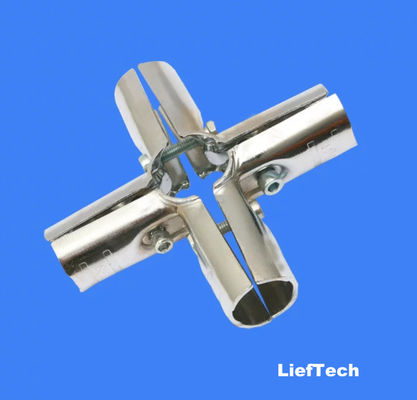simple structure Chrome Plated Pipe Connectors Steel Tubing Fittings for 28mm pipe