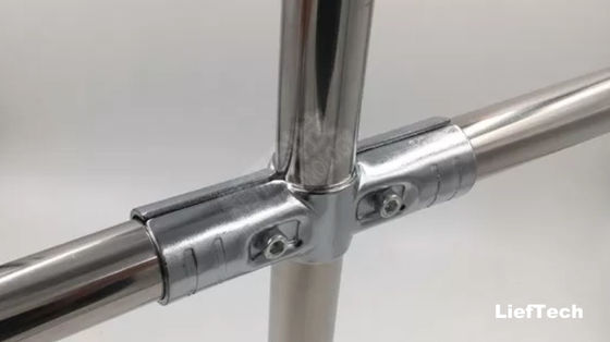 Modular Structure Chrome Waste Pipe Fittings For Storage Rack