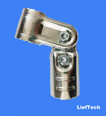 Metal Joints Chrome Plated Pipe Connectors Adjustable 40~60 Degree