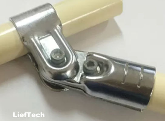 Metal Joints Chrome Plated Pipe Connectors Adjustable 40~60 Degree