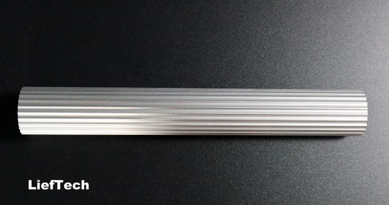 Thickness 1.2mm Aluminium Alloy Pipe Roller Shaft Corrugated Aluminum Tube