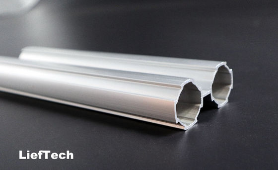 6063-T5 Alloy Aluminum Lean Pipe Double Connection Easy assembly