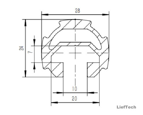 6063 T3-T8 Aluminium Alloy Pipe Anodized Aluminum Tubing 28mm