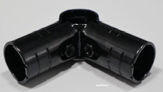 L Type Metal Pipe Connectors Metal Tube Joints For 28mm Pipe