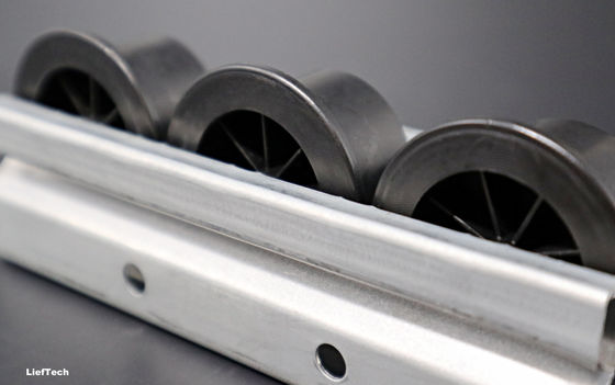 flow racking Steel Roller Track Standard Type 40 Retain Edge Wheel