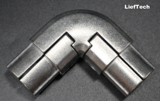 Silver Aluminium Pipe Connectors Internal Aluminum Corner Connector