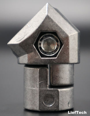 aluminum 45 Degree Pipe Joint Fitting Industrial frame 0.052kg / pcs