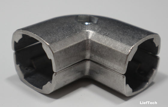 Karakuri System Connector Aluminium Tube Joints 180 Degree External Rotary