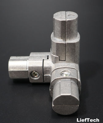Three Dimensional 90 Degree Pipe Joint Anodized Aluminum Connector