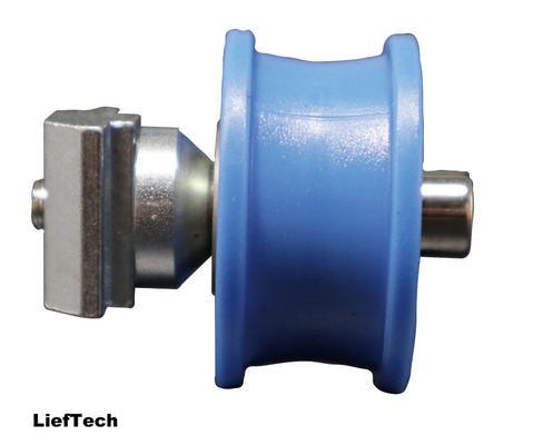 Slider Movable Aluminum Grooved Roller For 28mm Tube ISO9001