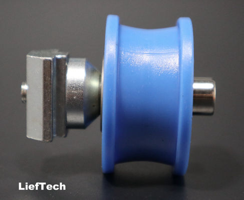 Slider Movable Aluminum Grooved Roller For 28mm Tube ISO9001