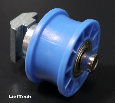 Slider Movable Aluminum Grooved Roller For 28mm Tube ISO9001