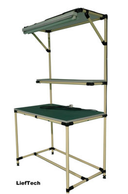 Custom Size Pipe Work Bench Aluminium Alloy Rack Mount Workstation