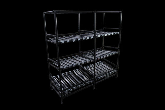 Aluminium Pipe Work Bench Roller Track Pipe Rack System For Industrial