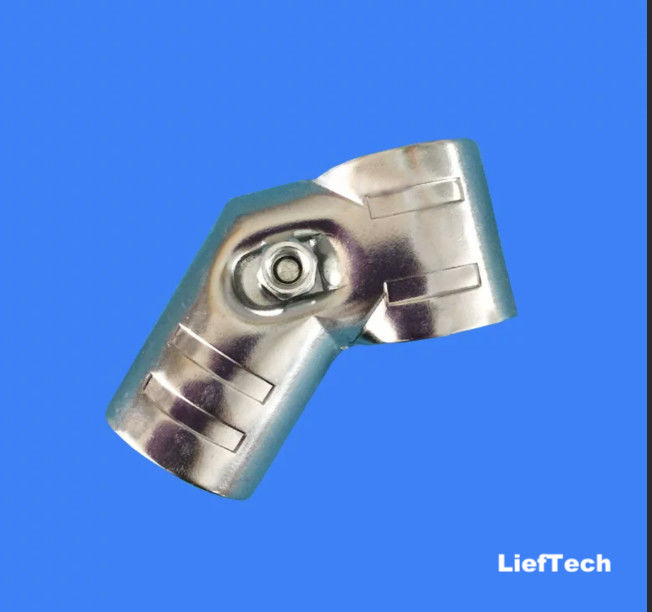 Fixed Chromed Metal Pipe Joints 40 Degree Corrorection Resistance for 28mm Pipe