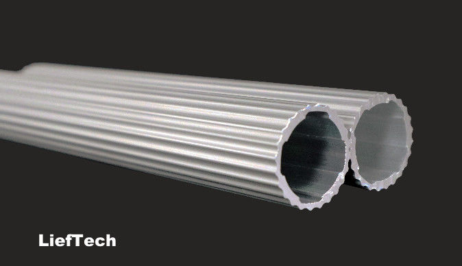 Thickness 1.2mm Aluminium Alloy Pipe Roller Shaft Corrugated Aluminum Tube