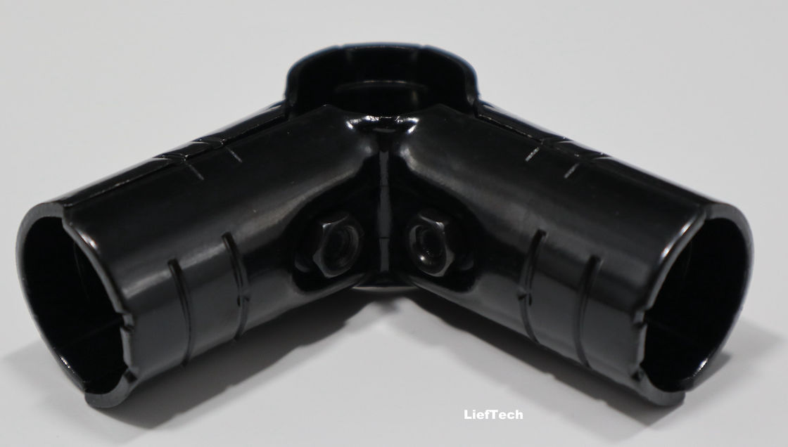 L Type Metal Pipe Connectors Metal Tube Joints For 28mm Pipe